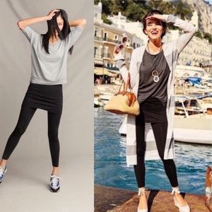 CAbi Black Mesh Skirted M’leggings Size Small